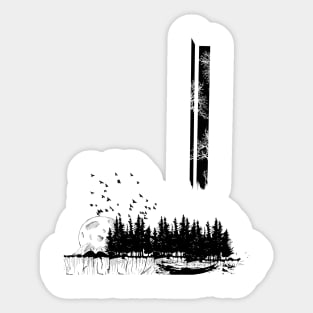 lonely forest Sticker